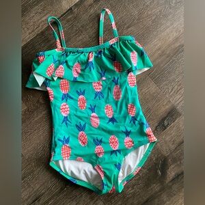 Hannah Anderson Pineapple one piece swimsuit sz6-7